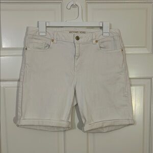 Michael Kors Women’s Classic White Denim Bermuda Shorts